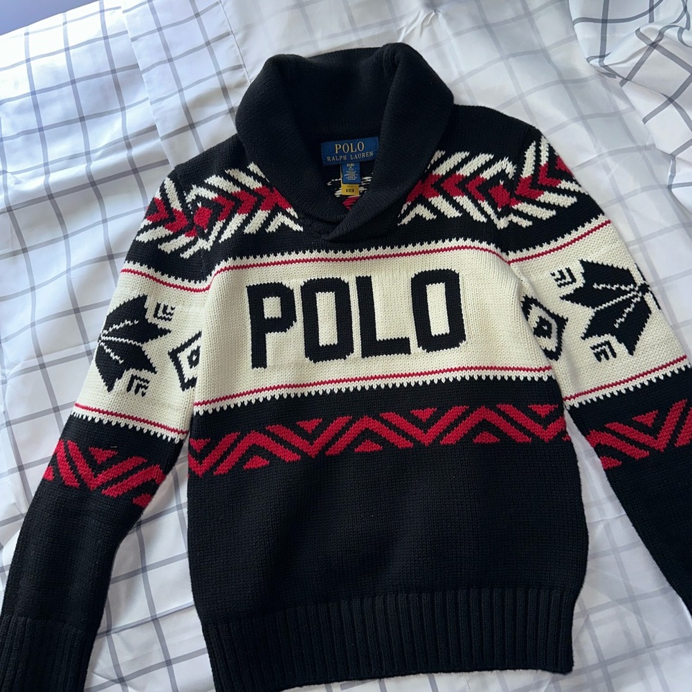Polo by Ralph Lauren Black and Red Hoodie